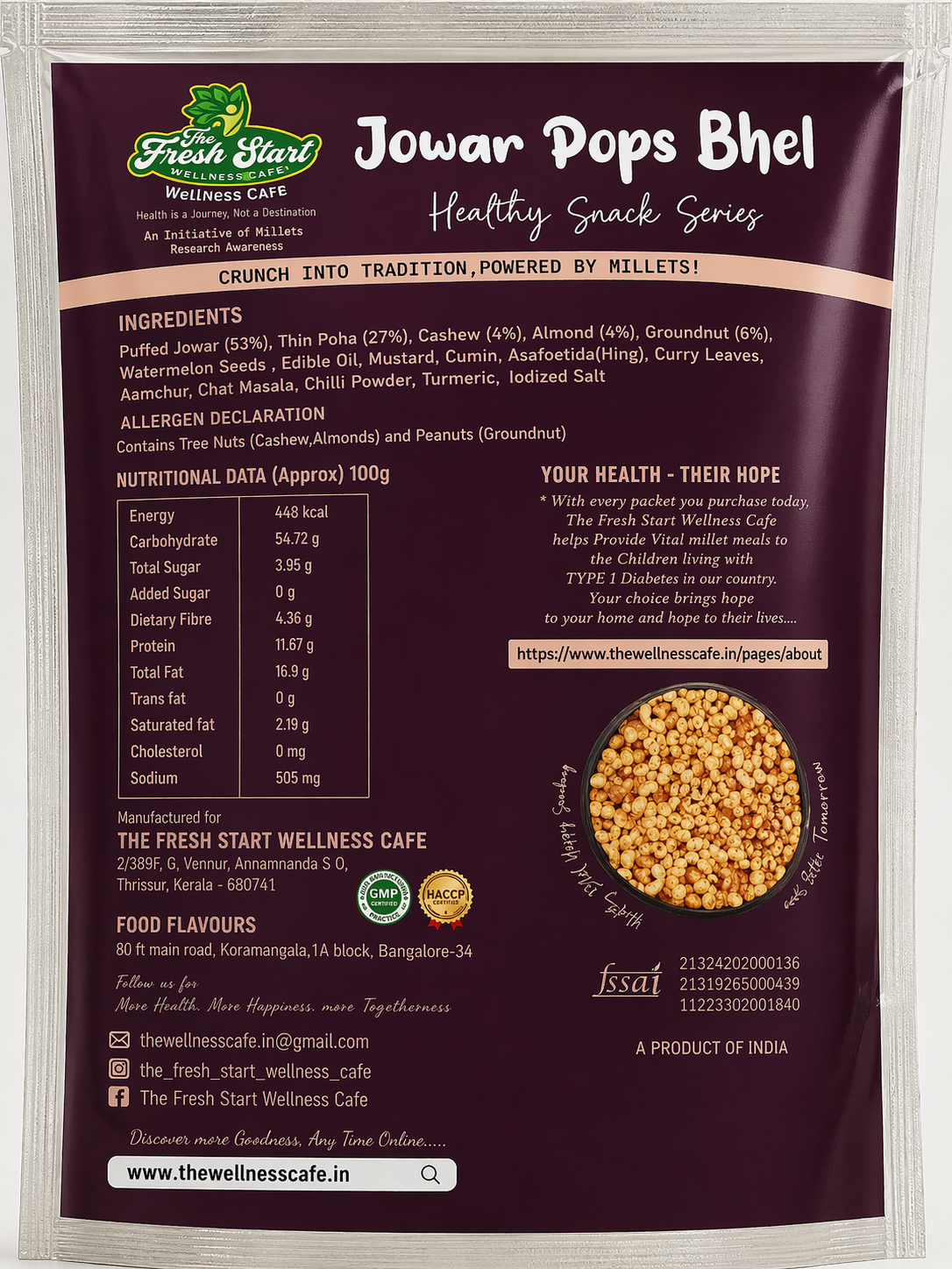 Combo Pack of 3 Jowar Pops Bhel
