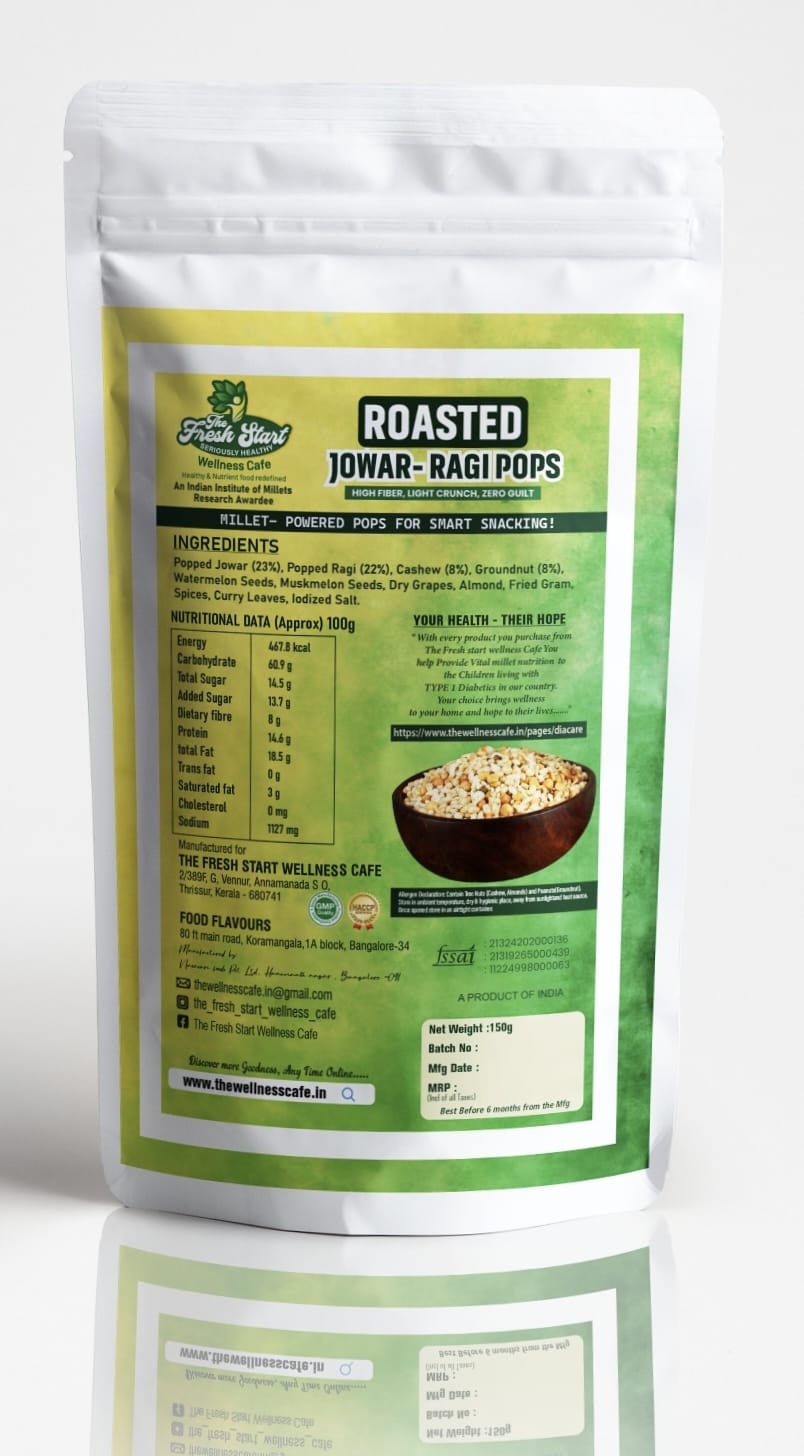 Roasted Jowar–Ragi Pops