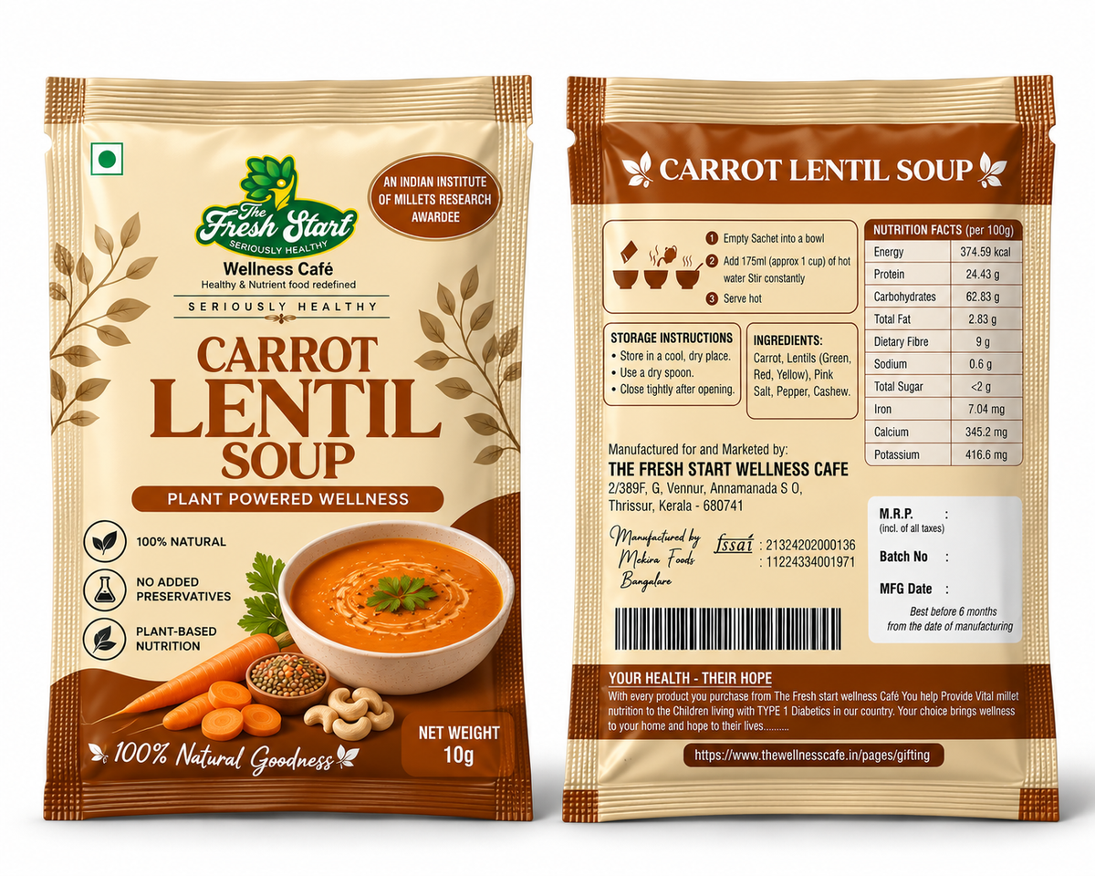 Carrot Lentil Soup Mix(5 Sachets x 10g)