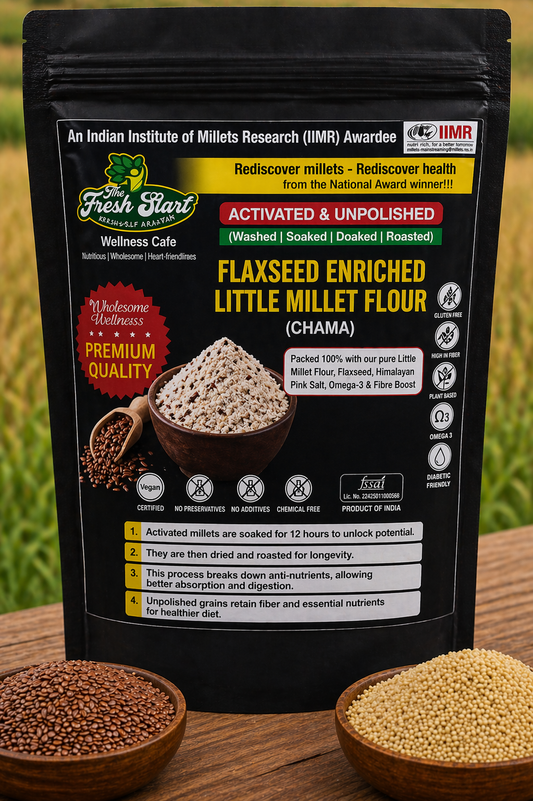 Flax seed Enriched Little Millet Flour