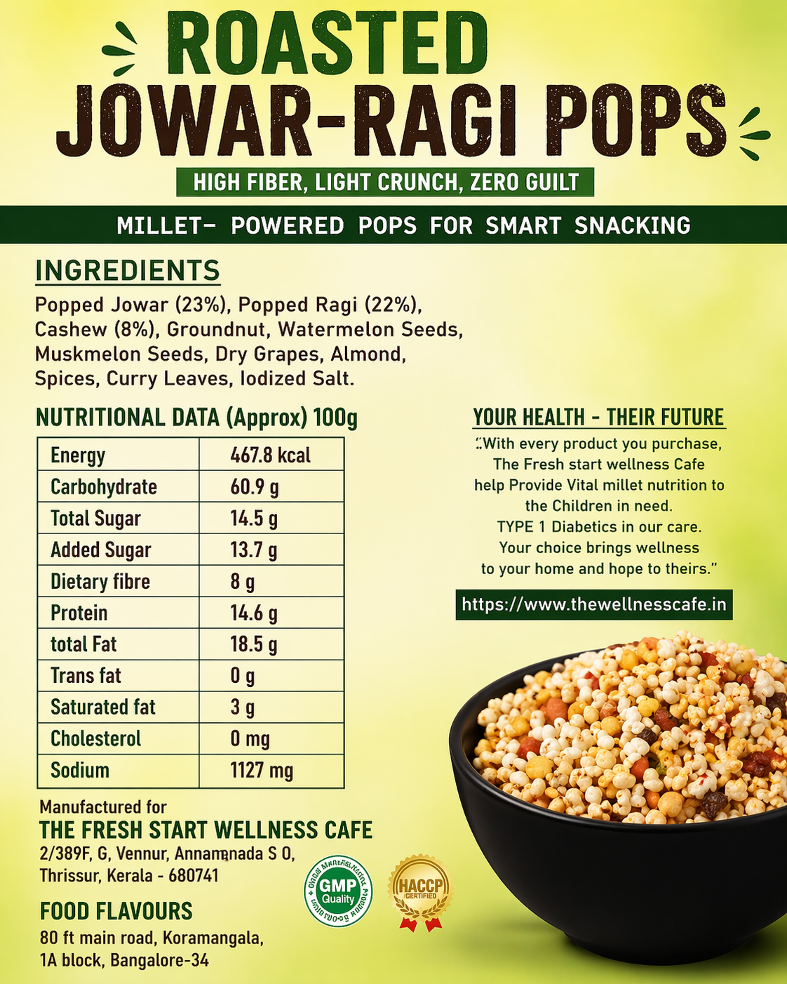 Combo Pack of 3 Roasted Jowar–Ragi Pops