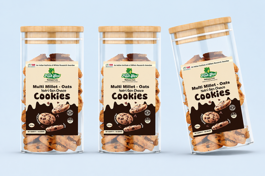 Combo Pack Of 3 Multi Millet- oats Nutri Gen Choco Cookies