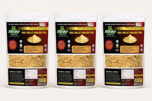 Combo Pack Of 3 Multi Millet Avalose Podi ( Multi-Millet Roasted Flour Mix with Jaggery)