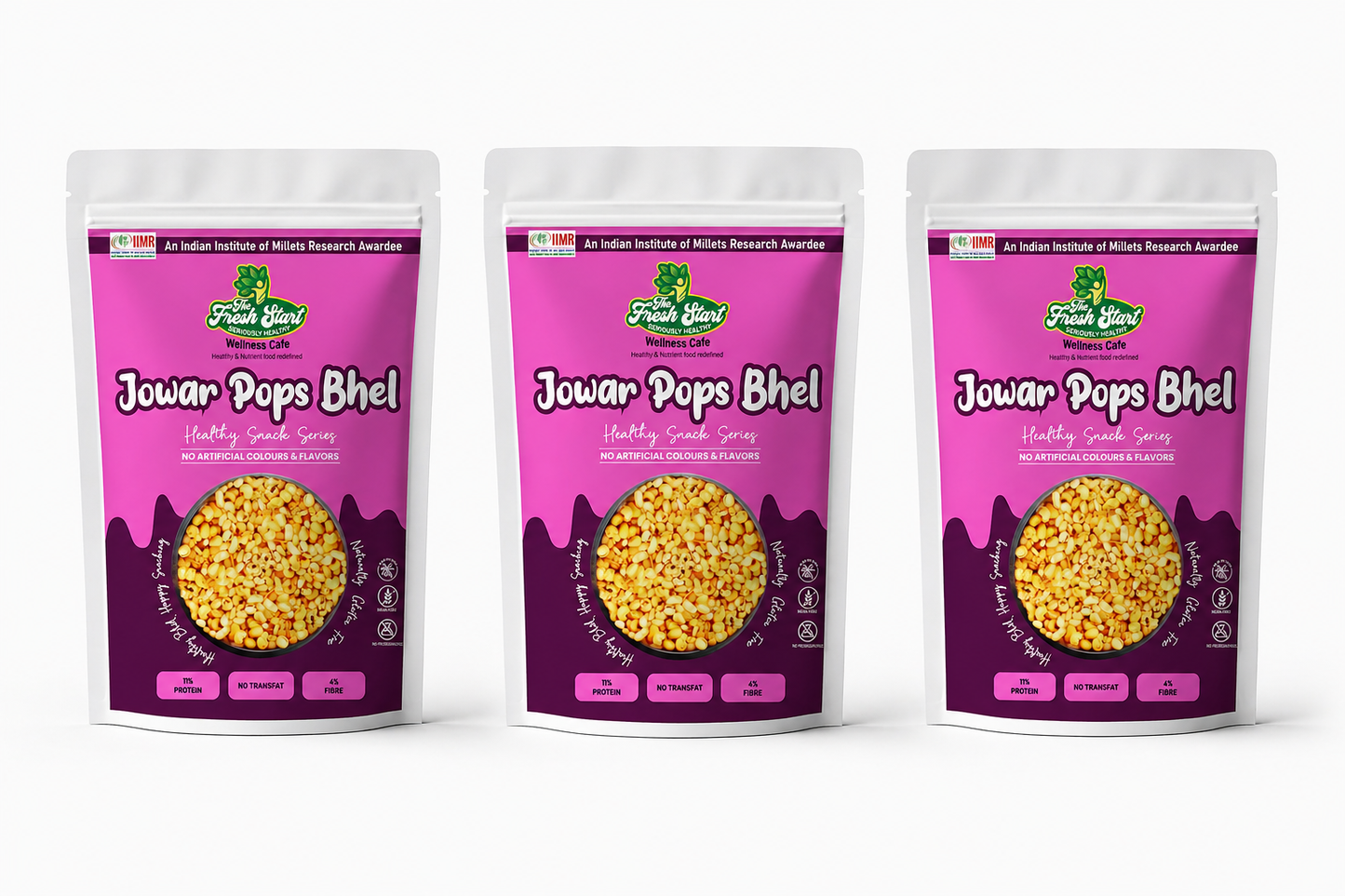 Combo Pack of 3 Jowar Pops Bhel