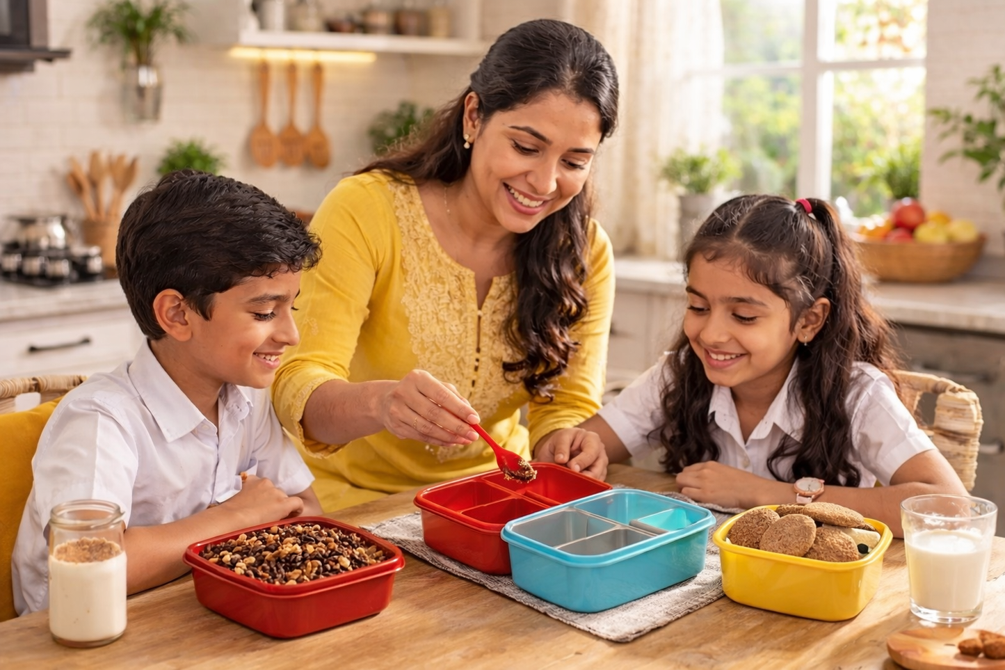 The Fresh Start Wellness Cafe Healthy Snack box-3 Healthy Snacks-Choco Crunch Millet Muesli(100g),Jowar Ragi Pops(150g),Millet Cookie Box(8 nos)