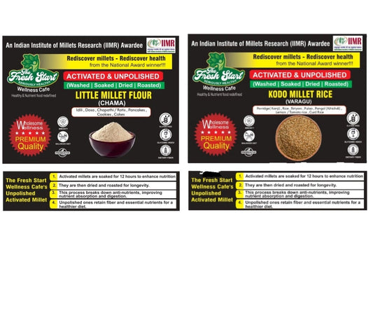 Activated 2 combo Little Millet flour & Kodo Millet rice