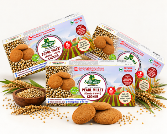Combo Packets of 3 Pearl Cookies with organic Jaggery (80g each pack)