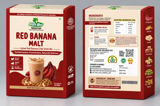 Red Banana Malt – Instant Red Banana & Nut Drink Mix(200g)