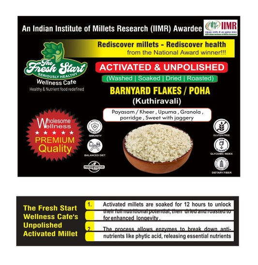Activated Barniyard Millet flakes