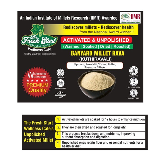 Activated Barnyard MIllet Rava