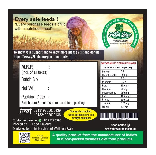 Activated Barnyard Millet flour