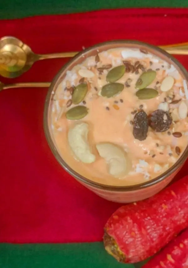 Carrot Milk Shake/ Creamy Carrot Smoothie/ Delicious And Nutritious Gajar Milk Shake