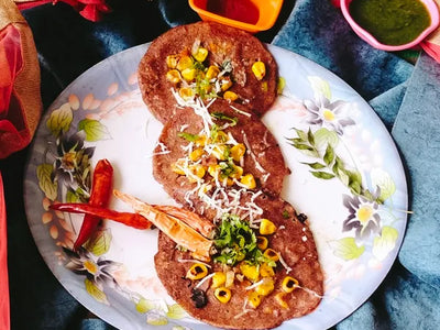 Cheese Jau pancake (Barley pancake) millet pancake