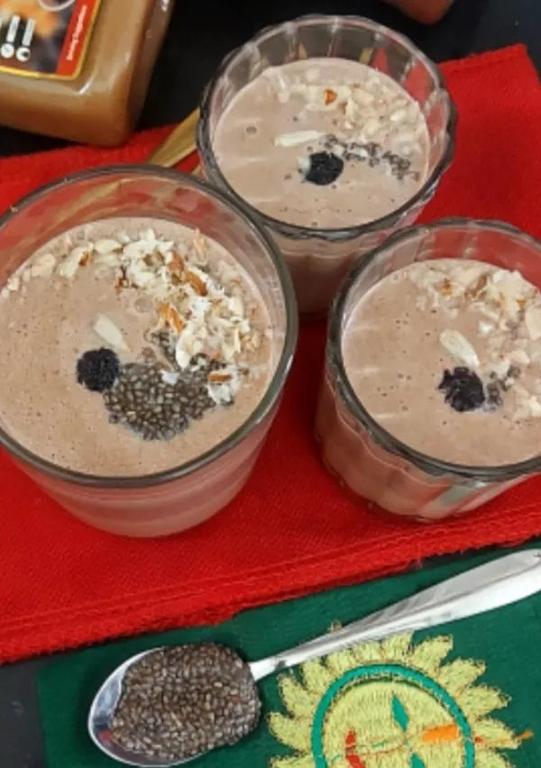 Cold Coffee Chia Pudding/ Mocha Chia Pudding/ Chocolate Chia Smoothie