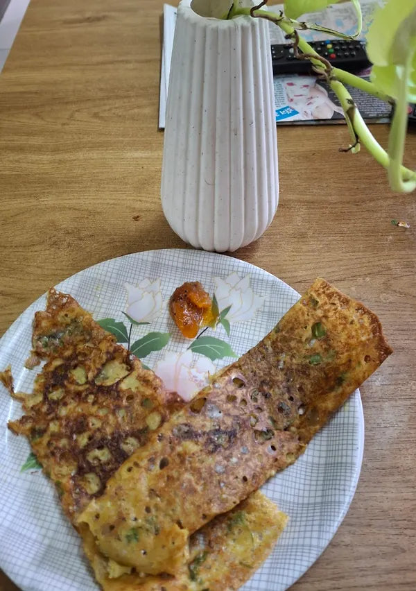 Crispy sorghum dosa 