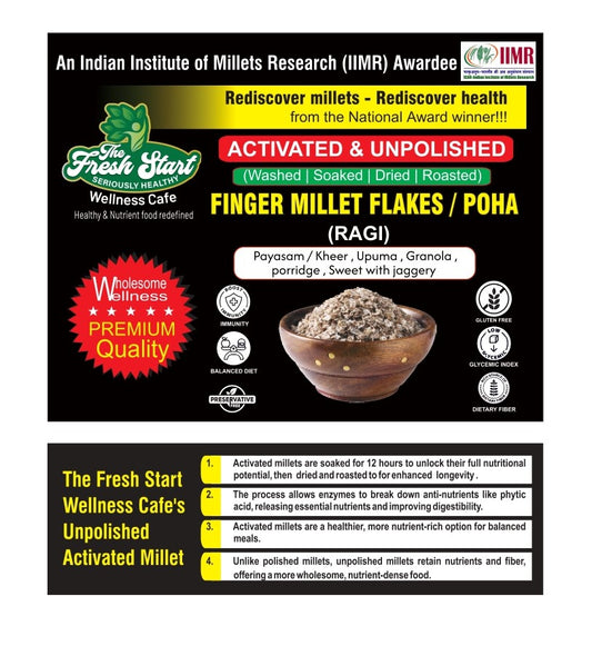 Activated Finger Millet (Ragi) Millet flakes