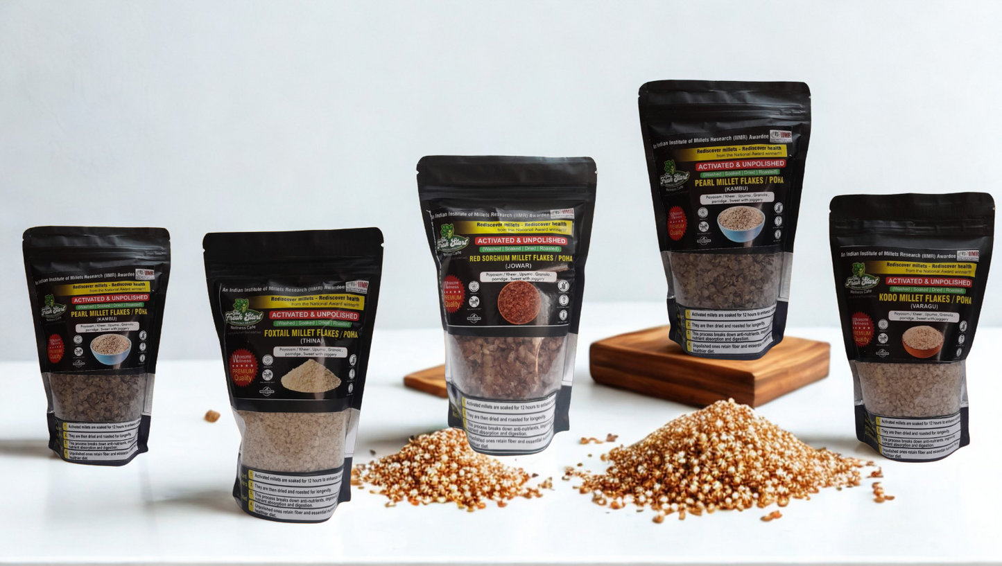 foxtail finger pearl red kodo flakes