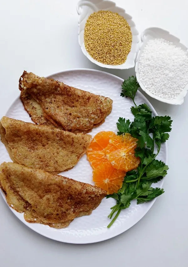 Foxtail Millet and Sago Dosa