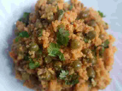 Foxtail millet & Green Peas Tehri