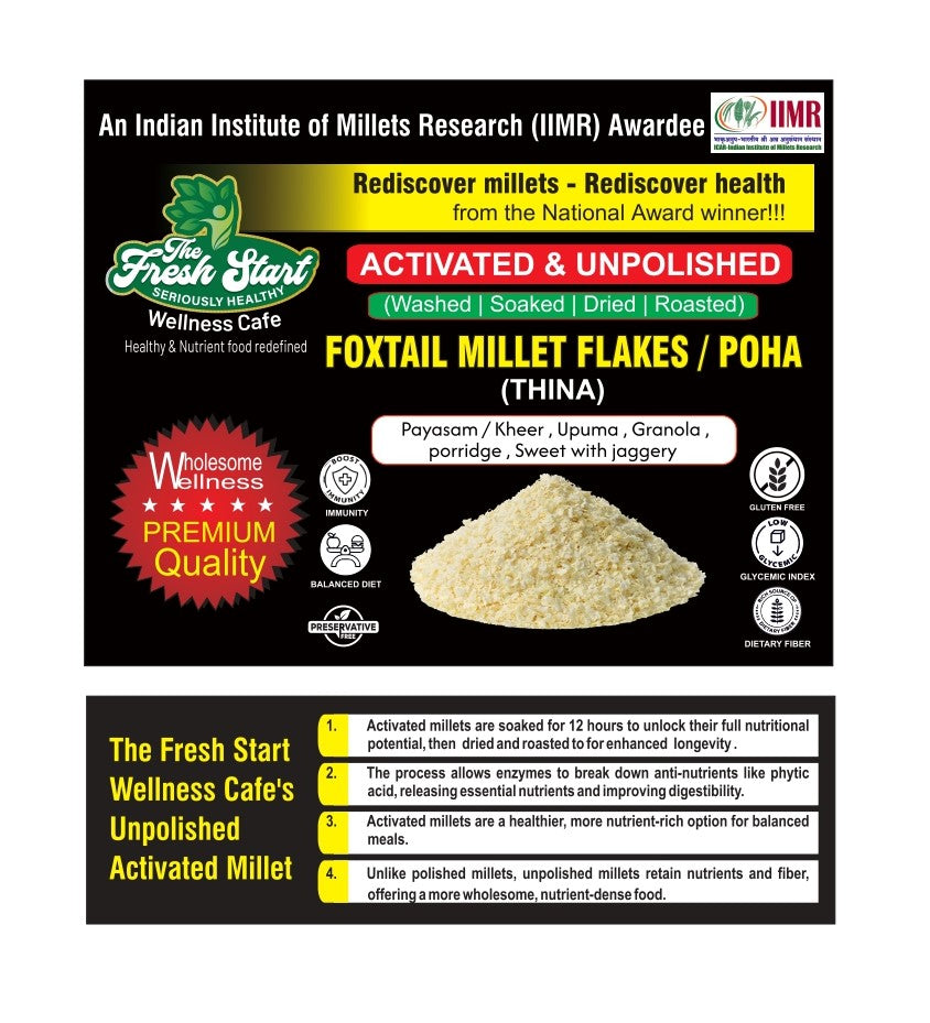 Activated Foxtail Millet flakes