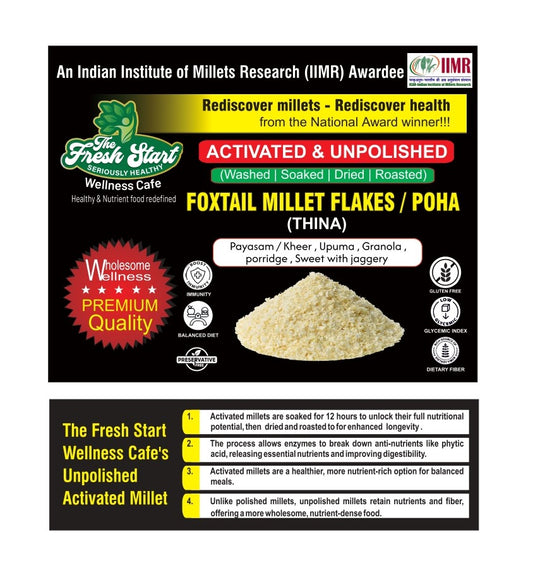 Activated Foxtail Millet flakes