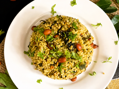 Foxtail Millet Gongura Rice (Sorrel Leaves Millet Rice - Andhra / Telangana style) 