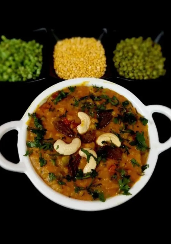 Green sorghum and green wheat khichdi