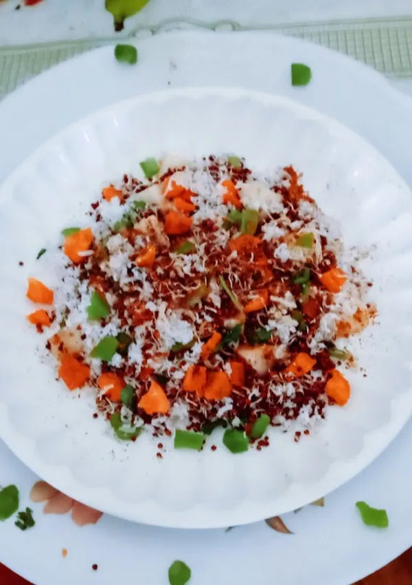 Healthy and tasty sprouted ragi salad