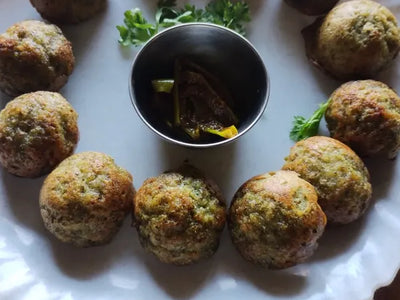 Moong dal and rice flakes appe
