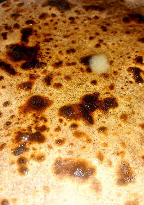 Raagi roti with butter