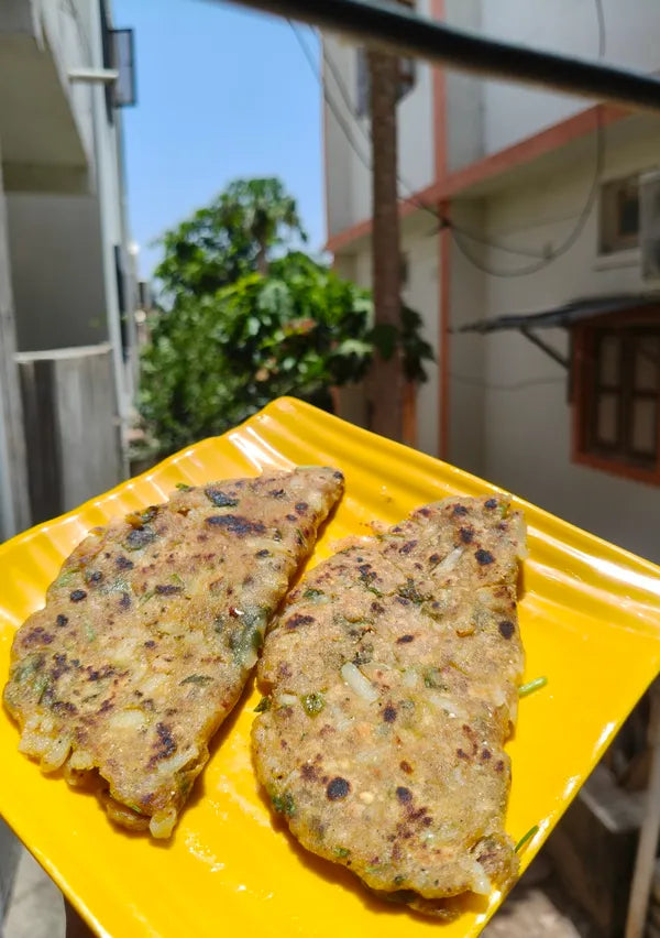 Finger Millet Aloo Paratha