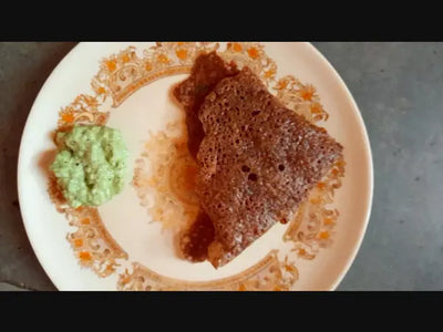 Sprouted ragi nir dosa