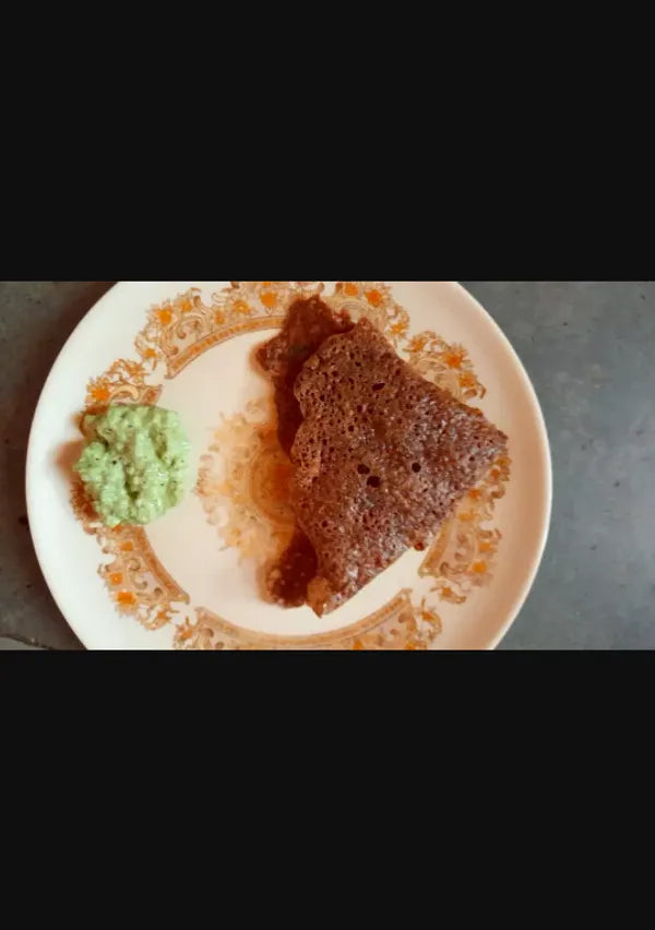 Sprouted ragi nir dosa