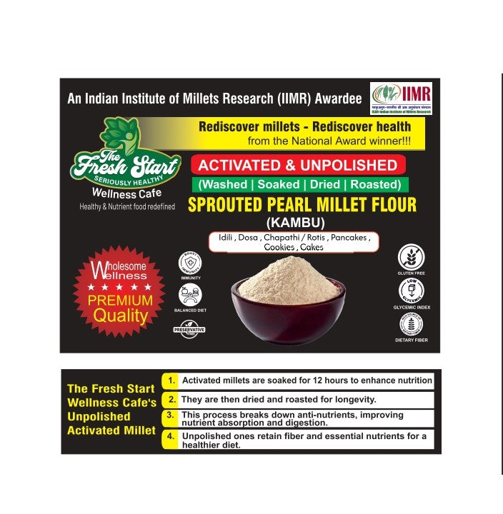 Activated Sprouted Pearl Millet Rava
