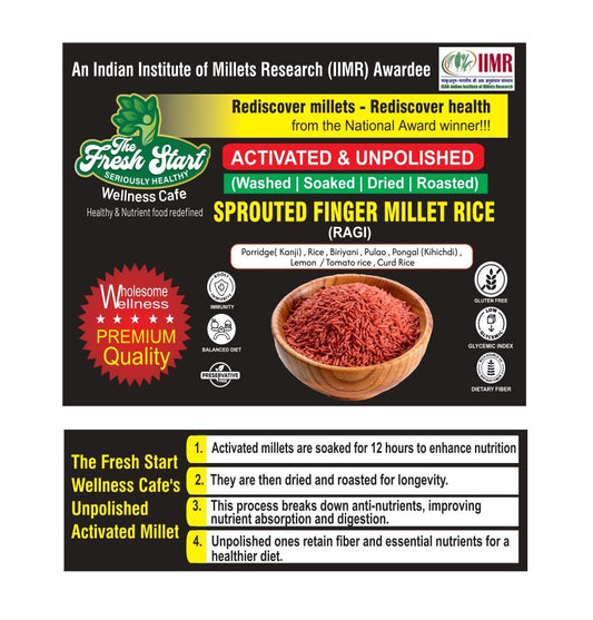 Activated Sprouted  Ragi Millet rice
