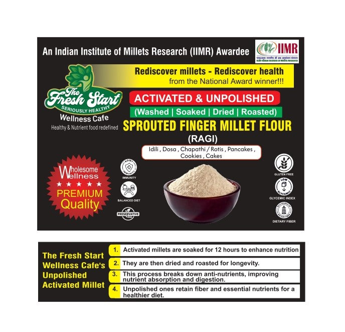 Activated Sprouted Finger Millet (Ragi)  Rava