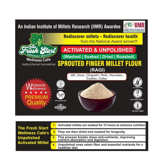 Activated Sprouted Ragi Millet Flour