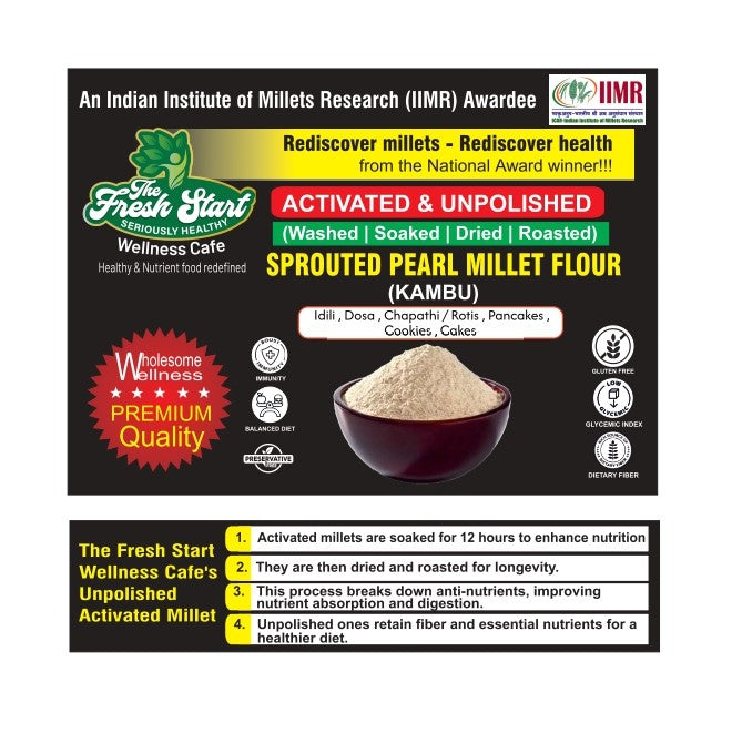 Activated Sprouted Pearl Millet Flour