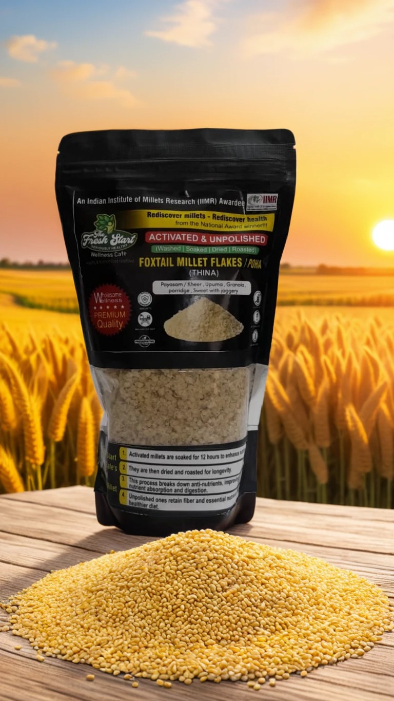 Foxtail millet flakes 