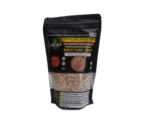 Barley Flakes/Poha Activated (Pre-soaked, Sun dried and Roasted) 400 gms (Combo Pack Of 3)