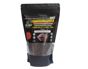 Finger Millet Flakes/Poha Activated (Pre-soaked, Sun dried and Roasted) 200 gms (Combo Pack Of 5)